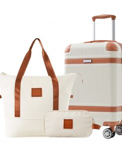 3 Piece Carry-on Suitcase  With TSA Lock