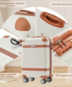 3 Piece Carry-on Suitcase With TSA Lock