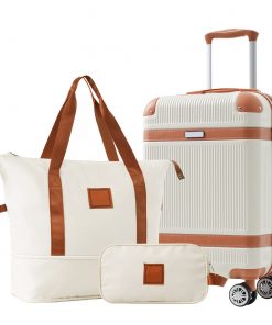 3 Piece Carry-on Suitcase  With TSA Lock