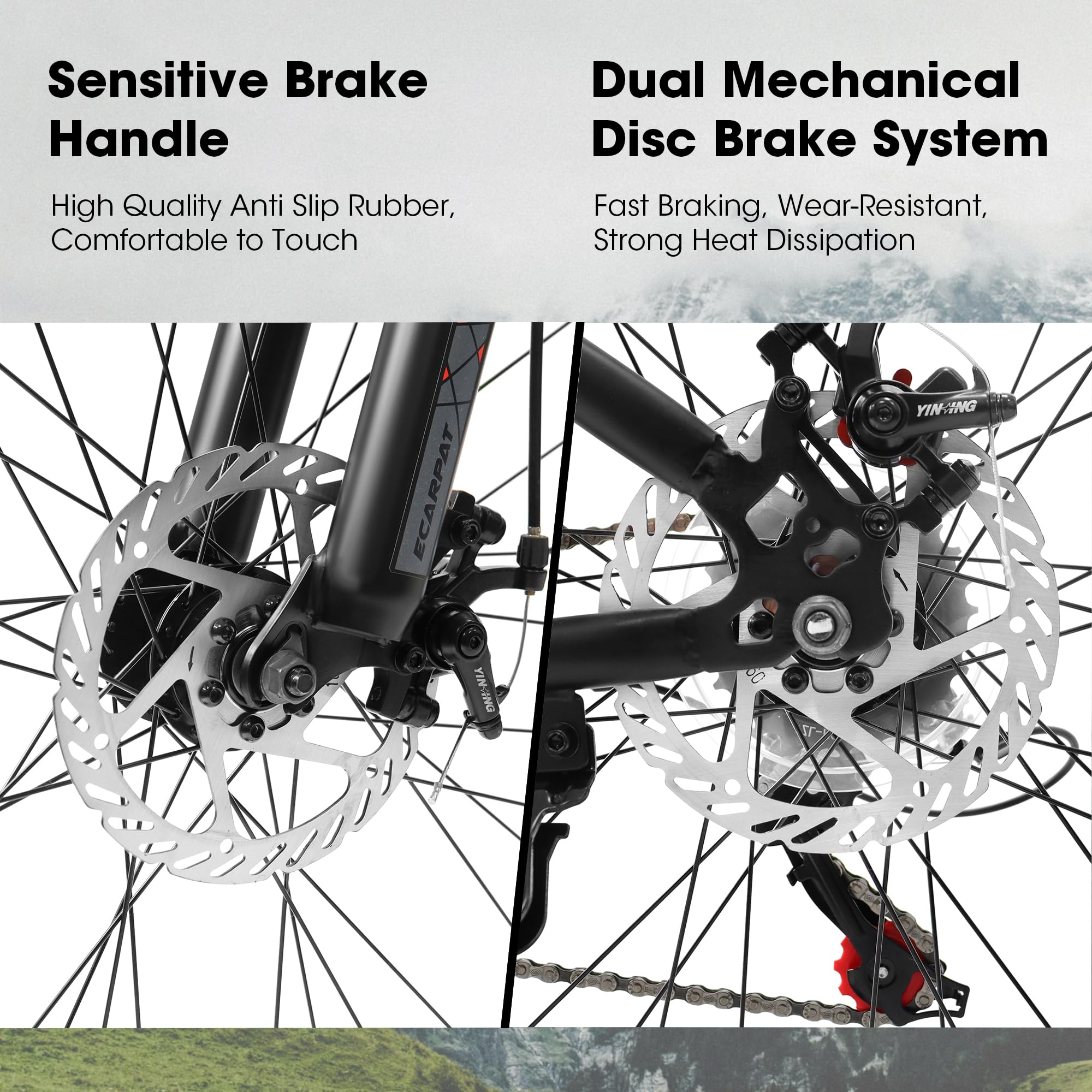 Ecarpat A27301 Mountain Bike 27.5 Inch Wheels