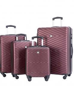 4-Piece ABS Lightweight Suitcase