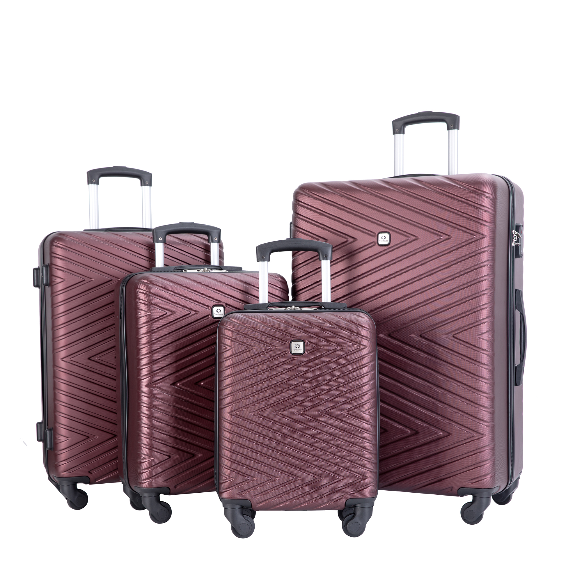 4-Piece ABS Lightweight Suitcase