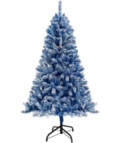 6FT Pre-lit Hinged Artificial Fir Christmas Tree