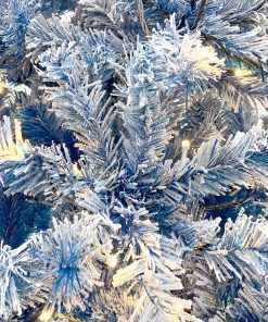 6FT Pre-lit Hinged Artificial Fir Christmas Tree