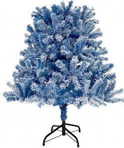 6FT Pre-lit Hinged Artificial Fir Christmas Tree