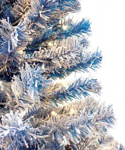 6FT Pre-lit Hinged Artificial Fir Christmas Tree