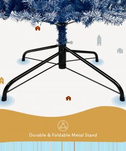 6FT Pre-lit Hinged Artificial Fir Christmas Tree