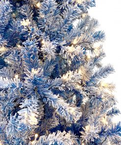 6FT Pre-lit Hinged Artificial Fir Christmas Tree