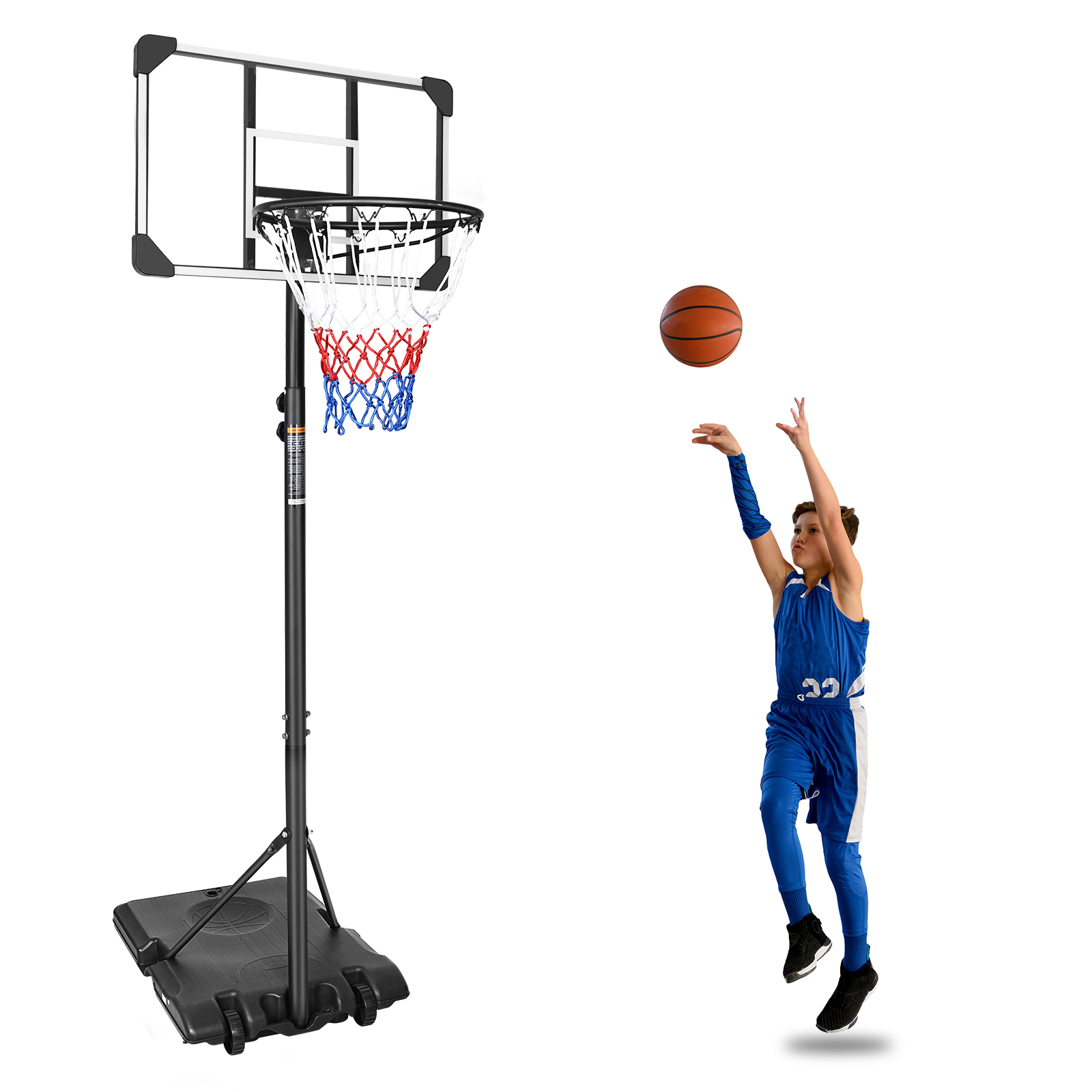 Indoor Outdoor Basketball Stand With Wheels