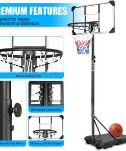 Indoor Outdoor Basketball Stand With Wheels
