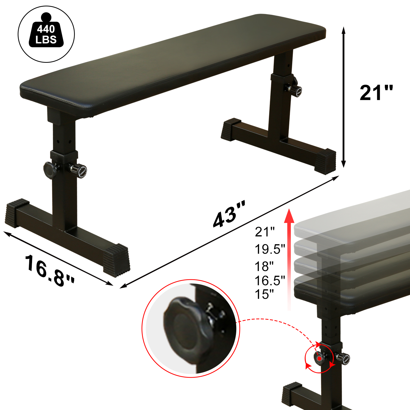 The Flat Weight Bench For Strength Training