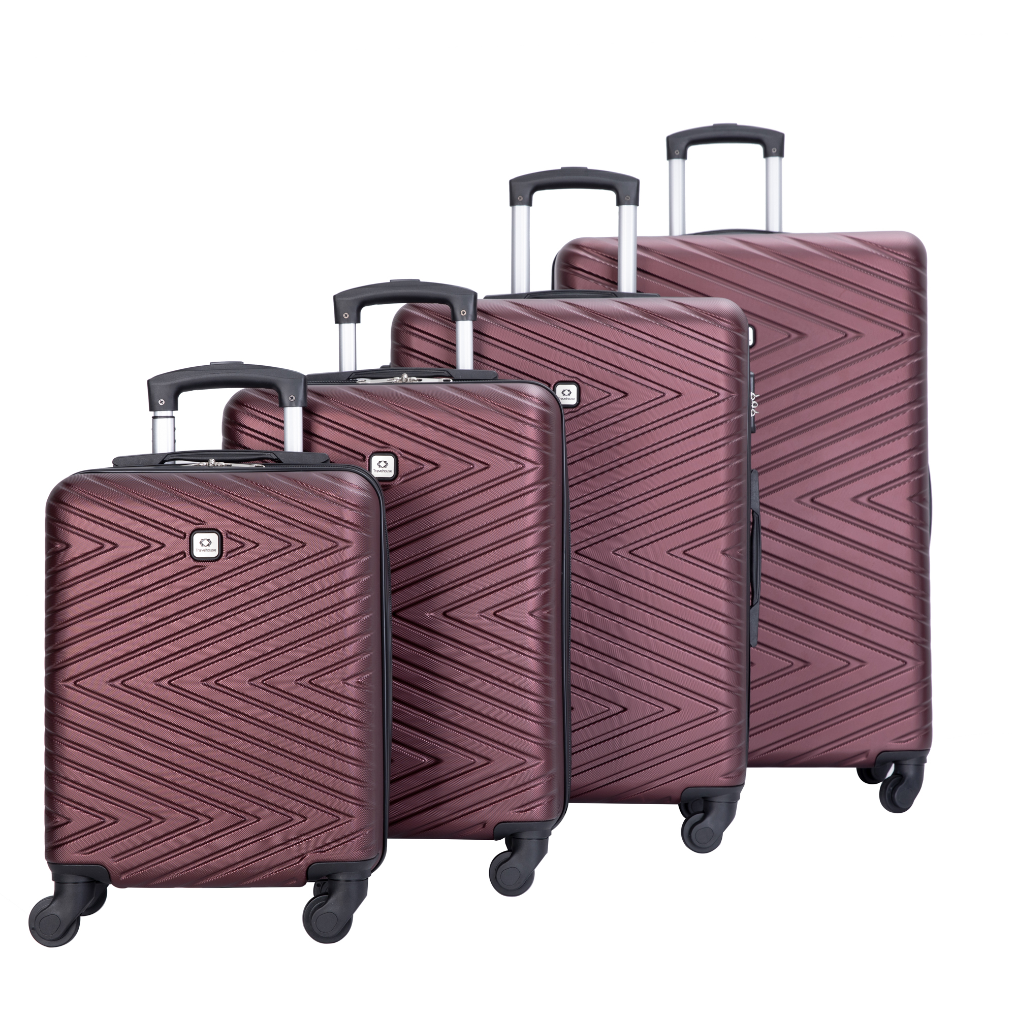 4-Piece ABS Lightweight Suitcase
