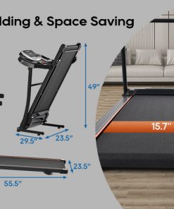 Home Folding Treadmill with Pulse Sensor