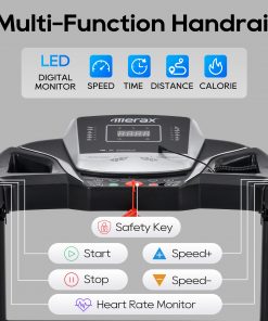 Home Folding Treadmill with Pulse Sensor