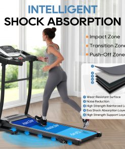 Home Folding Treadmill with Pulse Sensor