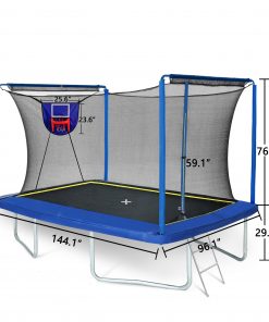 YC 8FT *12FT Rectangular Trampoline