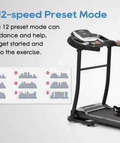 Home Folding Treadmill with Pulse Sensor