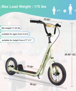 High-carbon steel Kick Scooter for Kids 6+