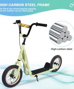 High-carbon steel Kick Scooter for Kids 6+