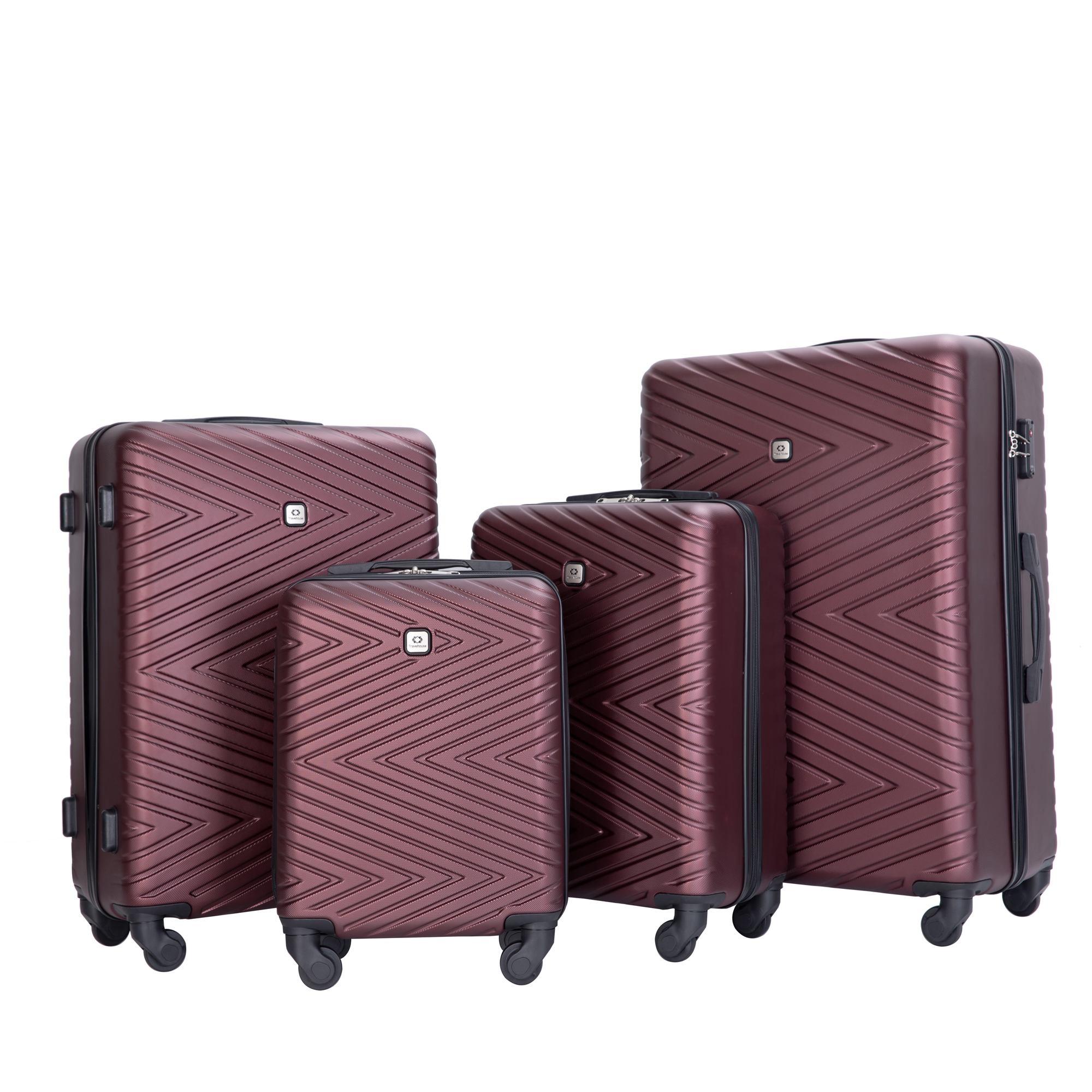 4-Piece ABS Lightweight Suitcase