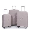 Expandable 3-Piece Hardshell Suitcase Set