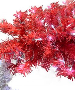 6FT Hinged Fir Artificial Fir Bent Top Christmas Tree