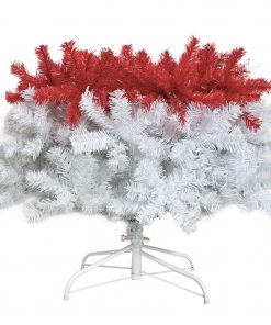 6FT Hinged Fir Artificial Fir Bent Top Christmas Tree