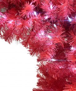 6FT Hinged Fir Artificial Fir Bent Top Christmas Tree