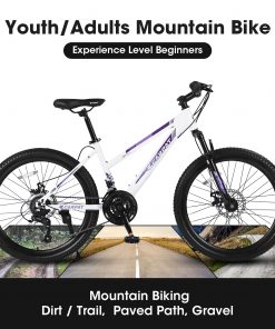 E-CARPAT S24103 24 Inch Mountain Bike For Teenagers
