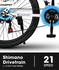 E-CARPAT S24103 24 Inch Mountain Bike For Teenagers