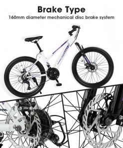 E-CARPAT S24103 24 Inch Mountain Bike For Teenagers