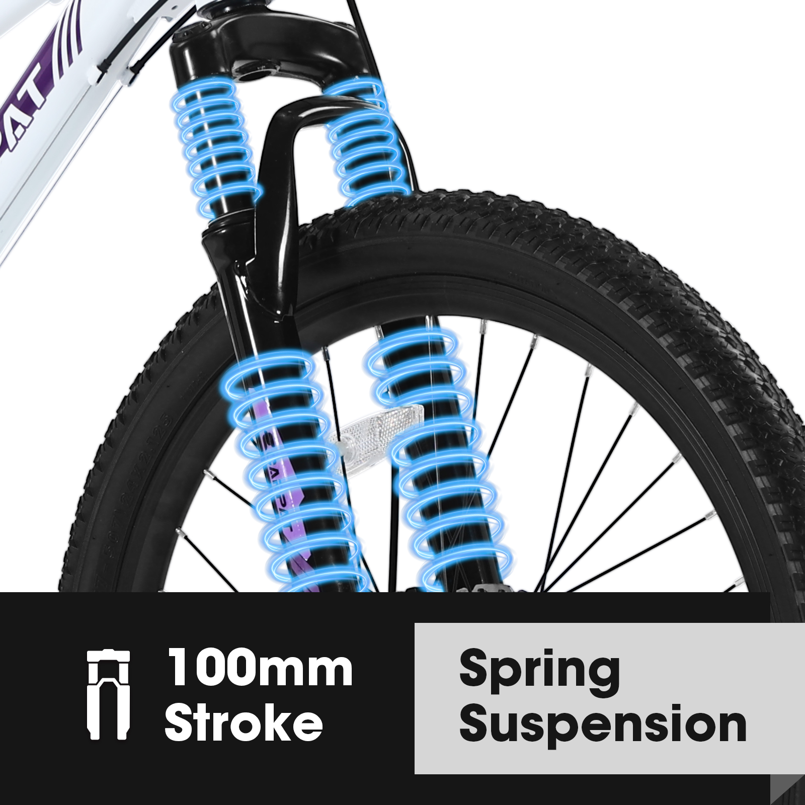 E-CARPAT S24103 24 Inch Mountain Bike For Teenagers