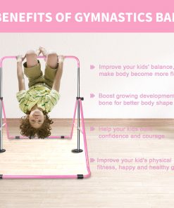 Adjustable Height Children's Horizontal Gymnastic Bar