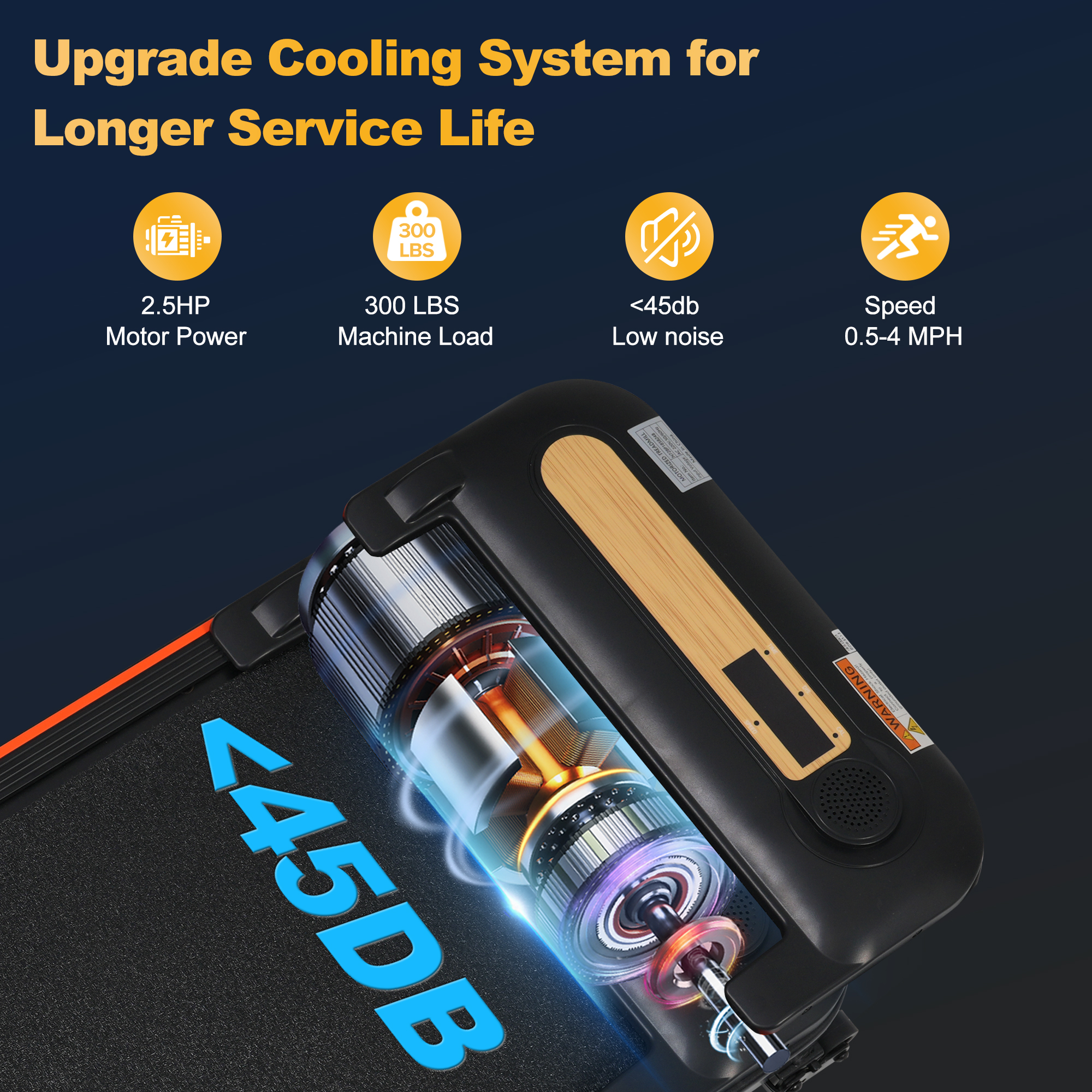 Wood Grain Decoration Walking Pad