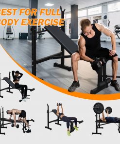 Bench Press Set with Squat Rack and Bench
