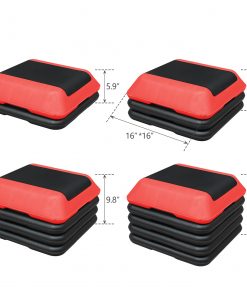 Height-Adjustable Step Aerobics Platform Fitness Equipment