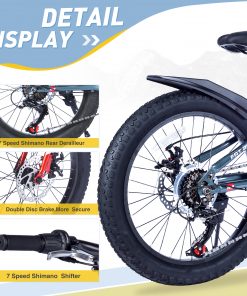 ZUKKA 20 Inch Fat Tire Mountain Bike