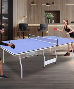 Foldable 8FT Mid-Size Table Tennis Table