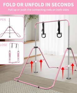Adjustable Height Children's Horizontal Gymnastic Bar