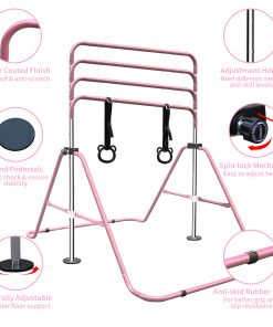 Adjustable Height Children's Horizontal Gymnastic Bar