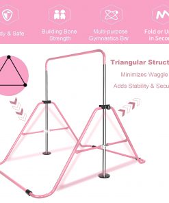 Adjustable Height Children's Horizontal Gymnastic Bar