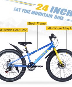 ZUKKA 24 Inch Fat Tire Mountain Bike