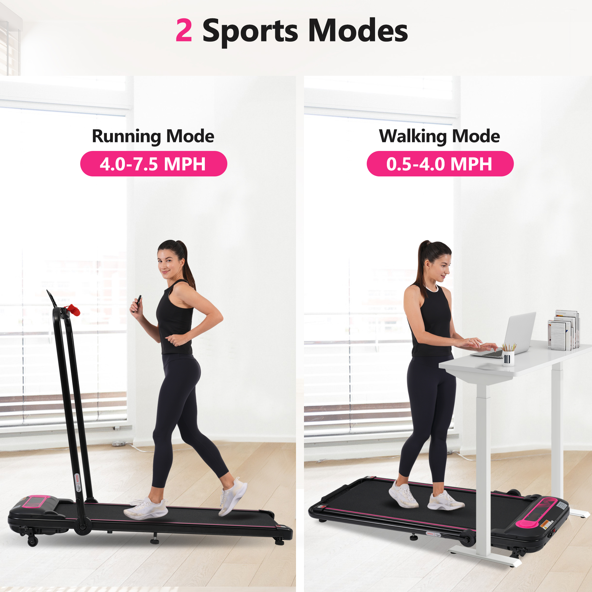 2.5HP Walking Treadmill With Incline