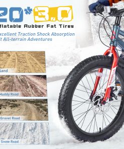 ZUKKA 20 Inch Fat Tire Mountain Bike