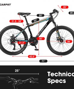 E-CARPAT S26102 26 Inch Mountain Bike