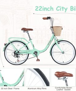 22 Inch 7 Speed Girls Bike