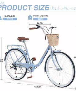 26 Inch 7 Speed Girls Bike