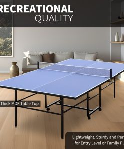 9FT Mid-Size Table Tennis Table Set