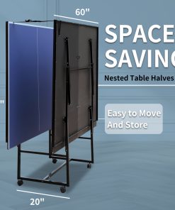 9FT Mid-Size Table Tennis Table Set