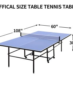 9FT Mid-Size Table Tennis Table Set